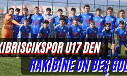 Kıbrıscıkspor U17 de Rakibine  On Beş Gol