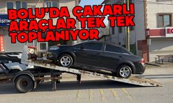 Bolu'da çakarlı araca yüklü ceza