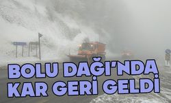 Bolu Dağı'na kar geri geldi