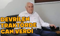 Devrilen traktörde can verdi