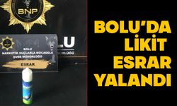 Bolu’da likit esrar yakalandı