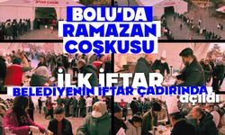 Bolu’da Ramazan coşkusu: İlk iftar belediyenin iftar çadırında açıldı