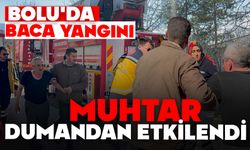 Baca yangını az kalsın evi yakıyordu: Muhtar dumandan etkilendi