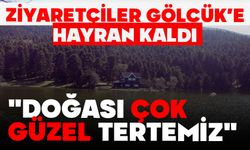 Ziyaretçiler Gölcük’e hayran kaldı: "Doğası çok güzel, tertemiz"