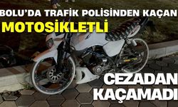 Bolu’da trafik polisinden kaçan motosikletli cezadan kaçamadı: 2 sürücüye 80 bin lira ceza