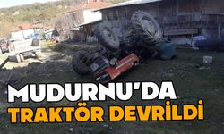 Mudurnu'da traktör kazası