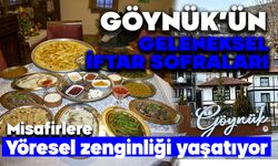 Göynük'ün geleneksel iftar sofraları, misafirlere yöresel zenginliği yaşatıyor