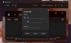 Windows 11'in Ekran Alıntısı aracına yeni özellik geliyor: GIF oluşturma