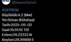 Kütahya'da 4,2 büyüklüğünde deprem