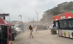 Fırtına turistleri korkuttu