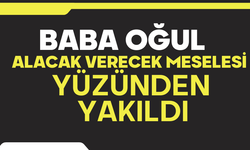 Baba-oğul alacak-verecek yüzünden öldürüldü