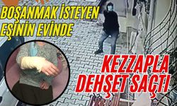 Boşanmak isteyen eşinin evinde kezzapla dehşet saçtı