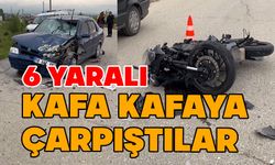 Bolu’da, otomobille motosiklet çarpıştı: 6 yaralı