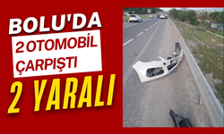 Bolu'da iki otomobil çarpıştı: 2 yaralı