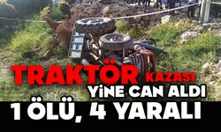 Devrilen traktörün altında kalan 11 yaşındaki çocuk öldü, 4 kişi yaralandı