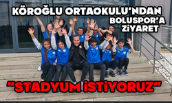 "Köroğlu Ortaokulu’ndan Boluspor’a Anlamlı Ziyaret: ‘Stadyum İstiyoruz!’"
