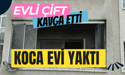 Evli çift kavga etti: Kadın emniyette ifade verirken, kocası evi ve arabaları yaktı