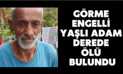 Görme engelli yaşlı adam derede ölü bulundu