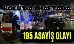Bolu’da 1 haftada 195 asayiş olayı