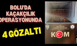 Bolu'da kaçakçılık operasyonunda 4 gözaltı