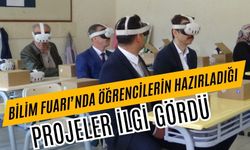Bilim Fuarı’nda öğrencilerin hazırladığı projeler ilgi gördü