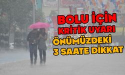 Bolu’da 3 saate dikkat