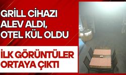 Grill cihazı alev aldı, otel kül oldu: İlk görüntüler ortaya çıktı
