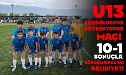 U13 Köroğluspor-Köykentspor Maçı: 10-1 Sonuçla Köroğluspor'un Galibiyeti