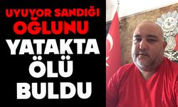 Uyuyor sandığı oğlunu yatakta ölü buldu