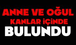 Anne ve oğlu kanlar içinde bulundu