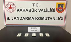 Karabük'te 50 adet sentetik ecza yakalandı
