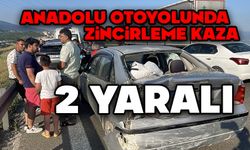 Anadolu Otoyolu'nda zincirleme kaza: 2 yaralı