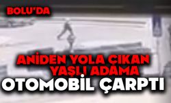 Aniden yola çıkan yaşlı adama otomobil çarptı