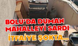 Dumanlar mahalleyi sardı, gerçek şok etti