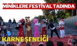 Miniklere festival tadında karne şenliği
