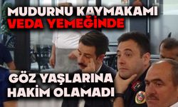 Mudurnu Kaymakamı veda yemeğinde göz yaşlarına hakim olamadı
