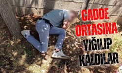 Cadde ortasına yığılıp kaldılar