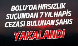 Bolu'da hırsızlık suçundan 7 yıl hapis cezası bulunan şahıs yakalandı