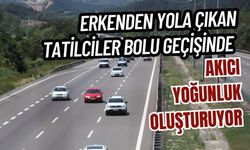 Erkenden yola çıkan tatilciler Bolu geçişinde akıcı yoğunluk oluşturuyor