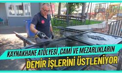 Kaynakhane atölyesi, cami ve mezarlıkların demir işlerini üstleniyor