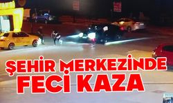 Motosiklet sürücüsü takla atıp otomobilin üzerine düştü...