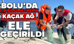 Bolu’da 2.5 kilometrelik kaçak ağ ele geçirildi