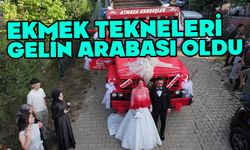 Ekmek teknesini gelin arabası yaptı