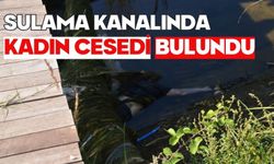 Sulama kanalında kadın cesedi bulundu