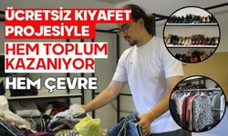 Ücretsiz kıyafet projesiyle hem çevre hem toplum kazanıyor