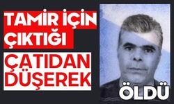 Tamir için çıktığı çatıdan düşerek öldü