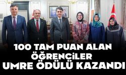 100 TAM PUAN ALAN ÖĞRENCİLER UMRE ÖDÜLÜ KAZANDI