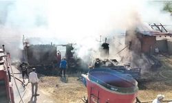 Bilecik'te çıkan samanlık yangını, 1 yaralı