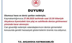 Akçakoca'da denize girmek yasaklandı