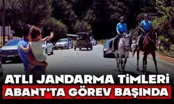 Atlı jandarma timleri Abant'ta görev başında